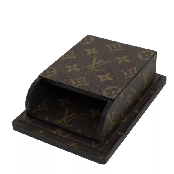 LOUIS VUITTON Monogram Notepad Holder Paper Weight LV Auth - Picture 1 of 15